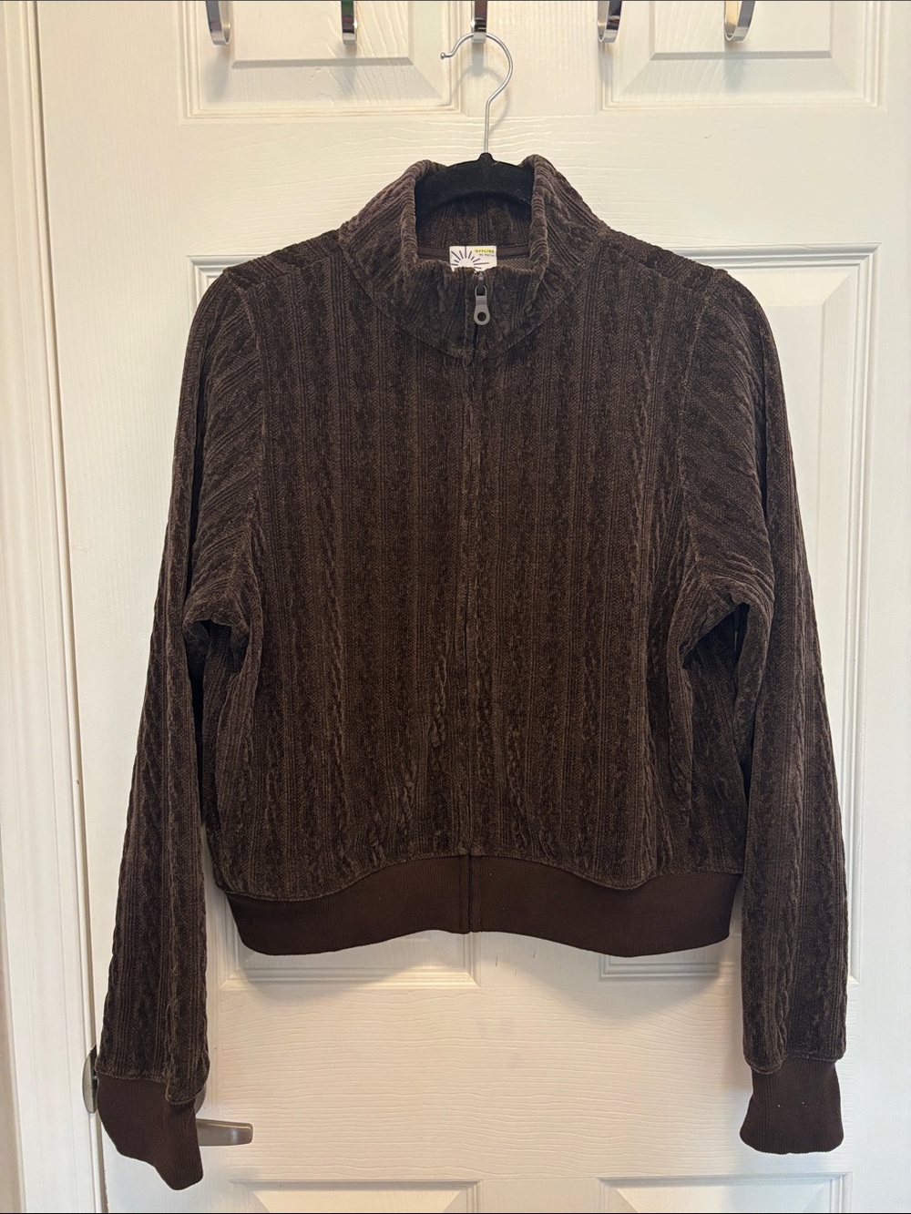 AERIE Chocolate Brown Zip Up Jacket